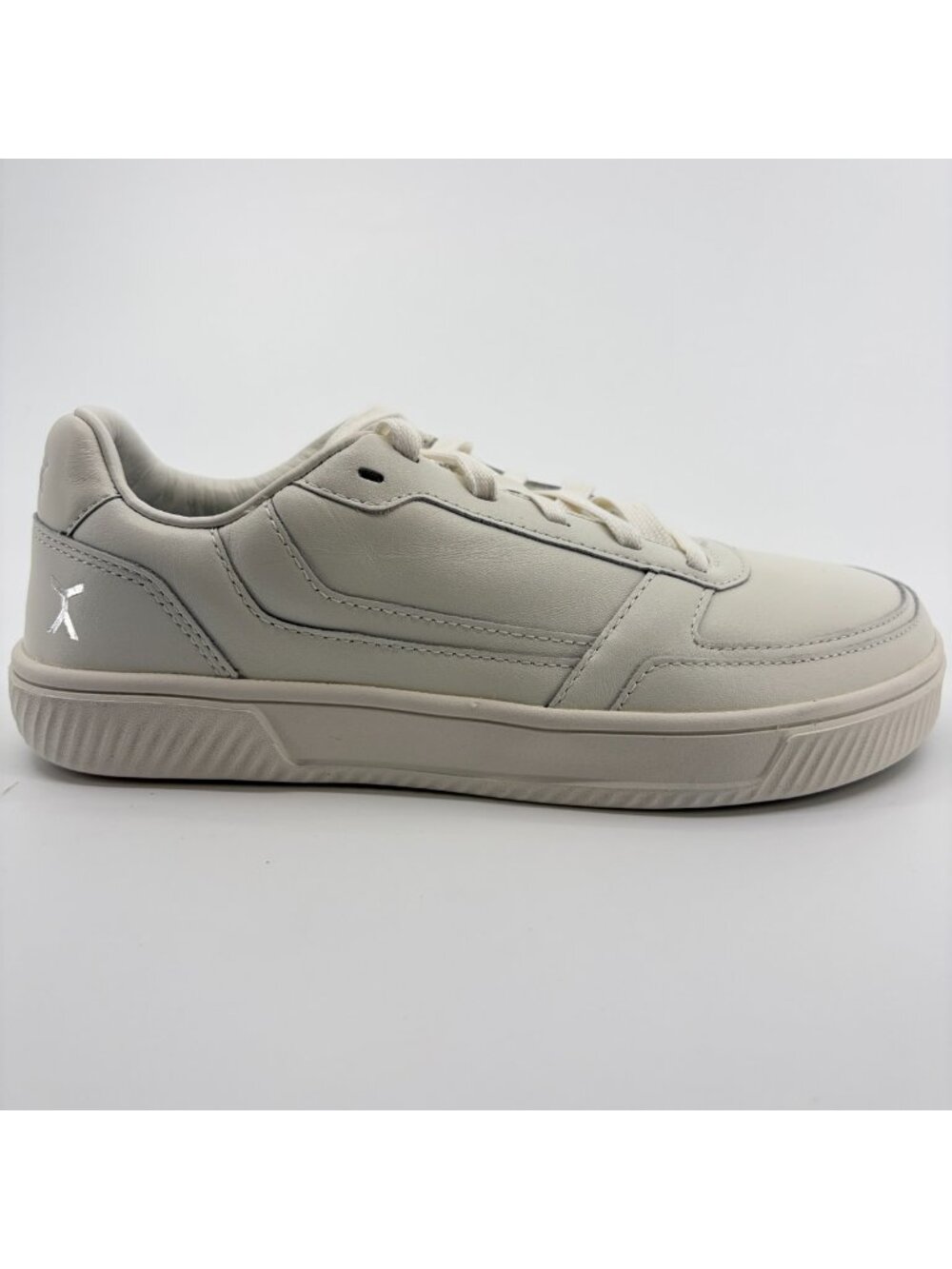 Flux Footwear Adapt Leather Trainer White Womens Size 8 Athletic Shoes Sneakers